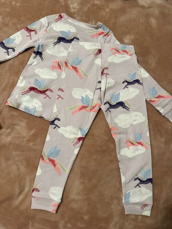 NWT Tea Collection Toddler Girls Unicorn Pajama Top and Pants Set, Size 3T - Picture 5 of 5